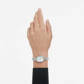 Swarovski Dextera octagon watch Swiss Made, Metal bracelet, Rose gold tone, Rose gold-tone finish
