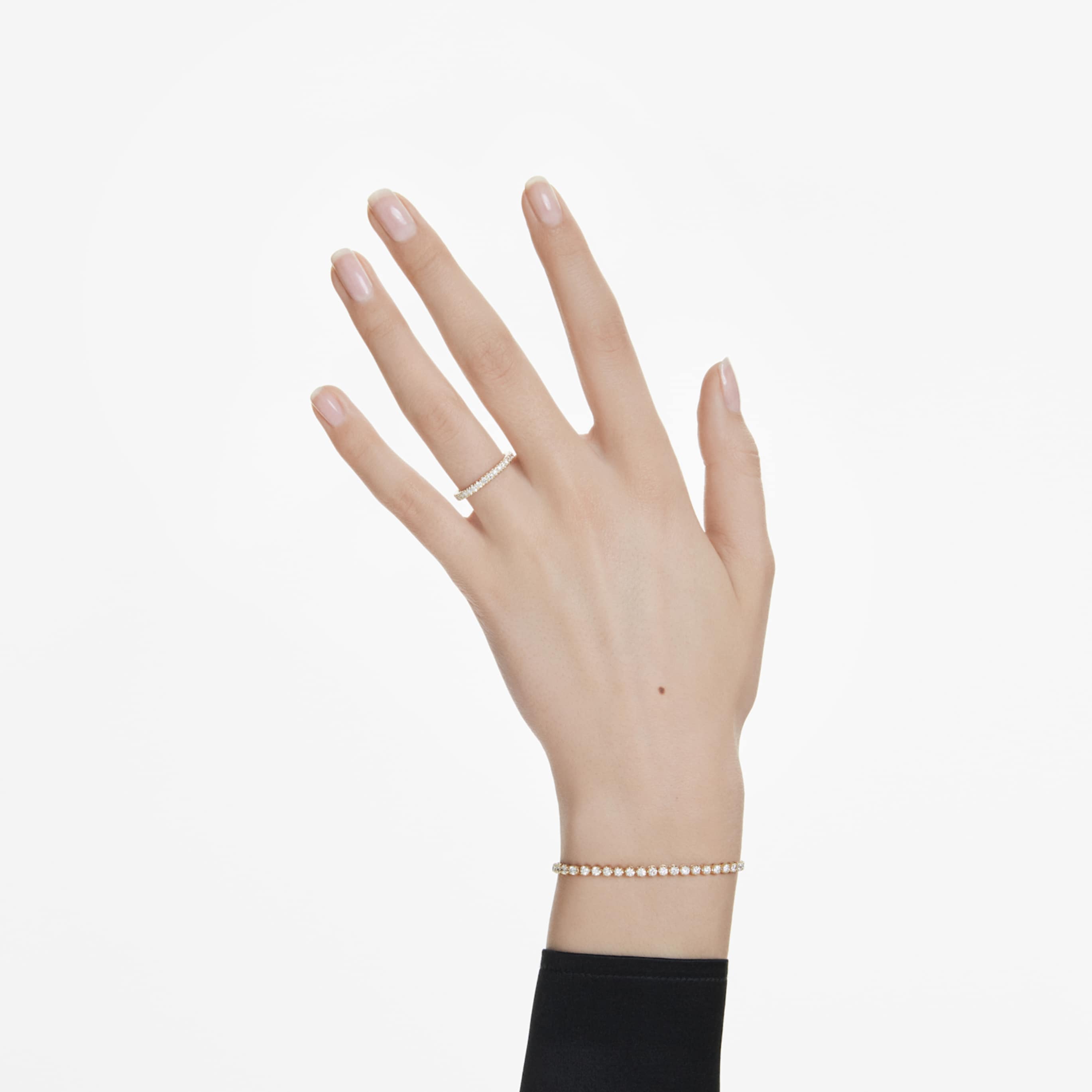 Swarovski Eternity band ring Lab-grown diamonds 0.4 ct tw, Round shape, 14K yellow gold
