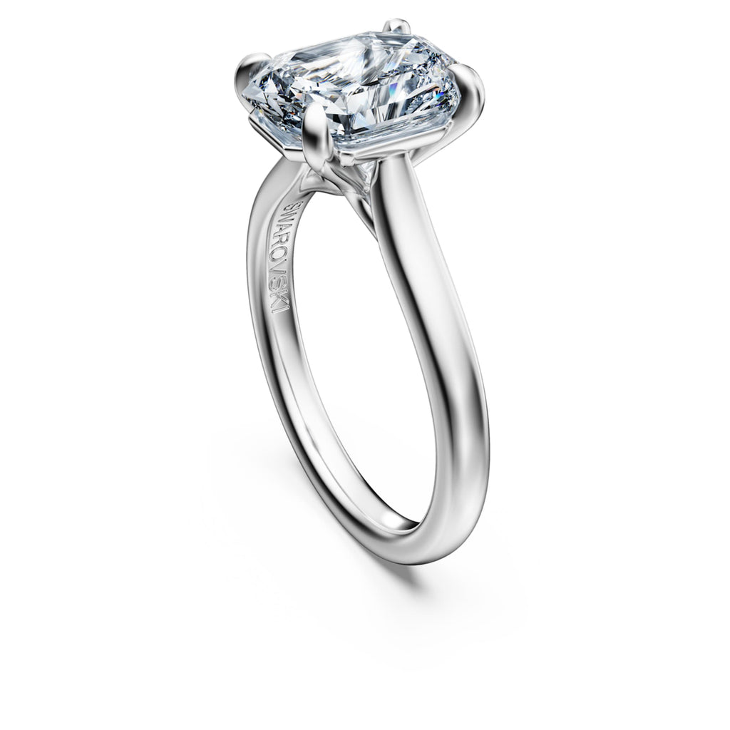 Swarovski Eternity solitaire ring Lab-grown diamonds 3.0 ct tw, Octagon shape, 14K white gold