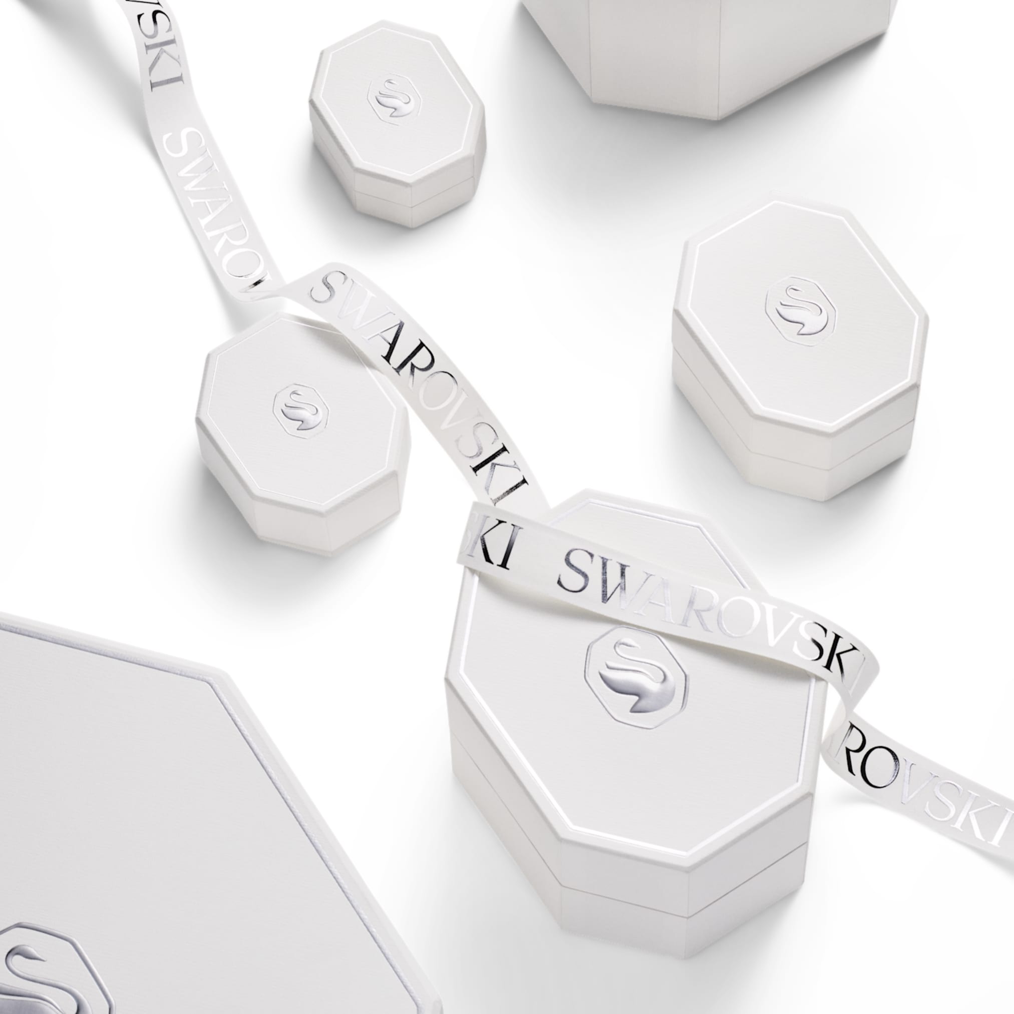 Swarovski Galaxy earring jackets Lab-grown diamonds 0.82 ct tw, Mixed shapes, Sterling silver
