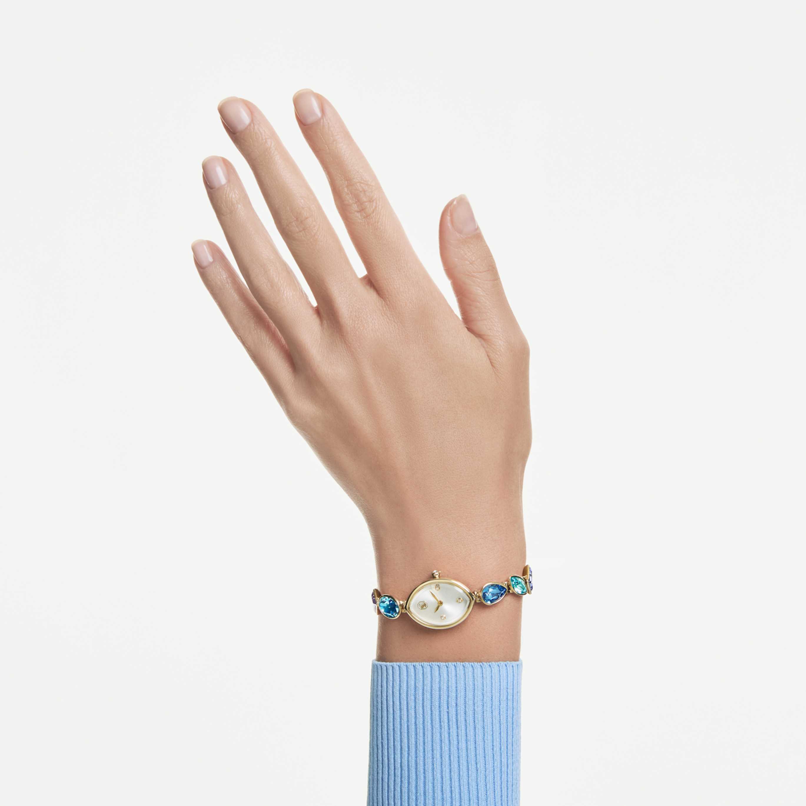 Swarovski Gema watch Crystal bracelet, Silver tone, Stainless steel