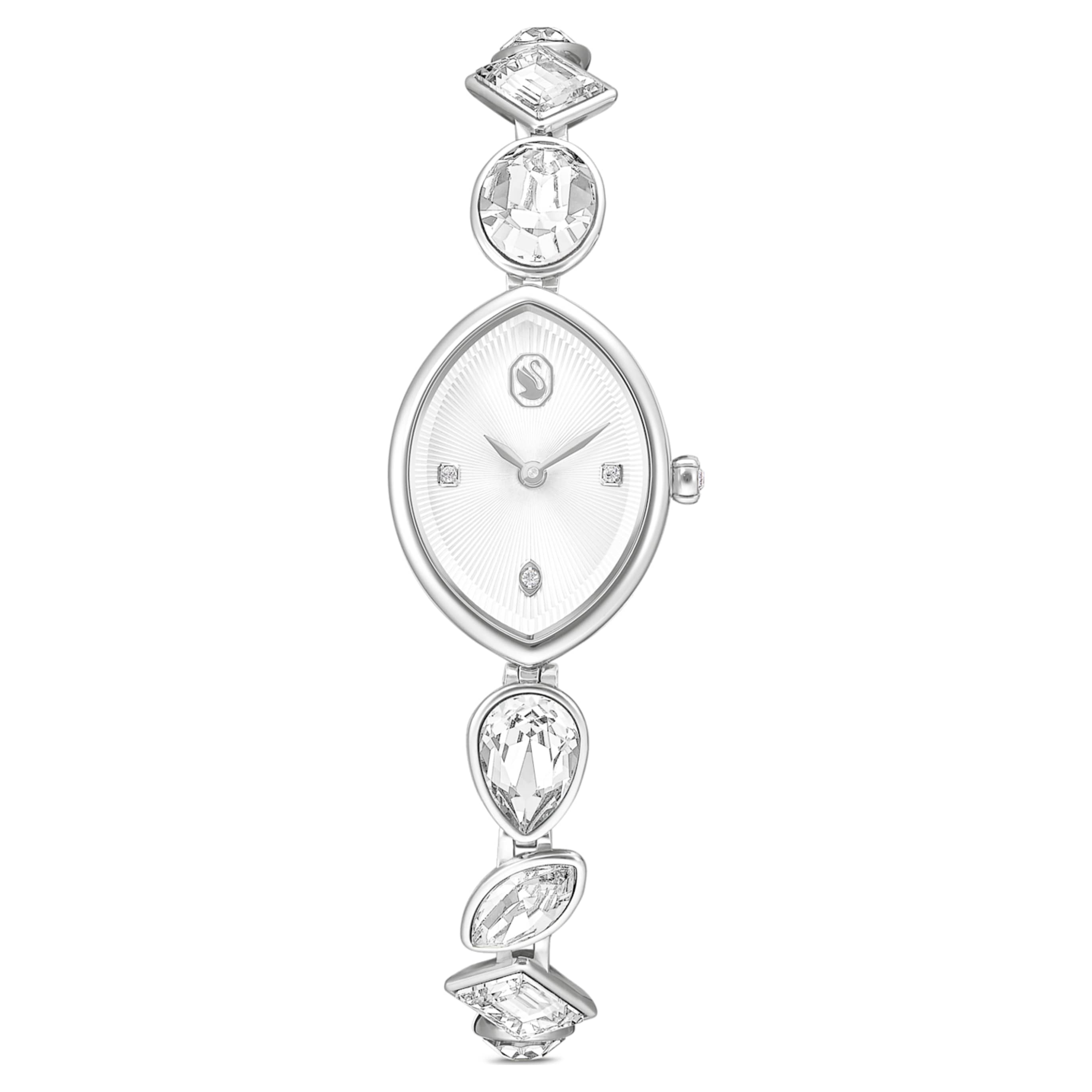 Swarovski Gema watch Crystal bracelet, Gold tone, Gold-tone finish