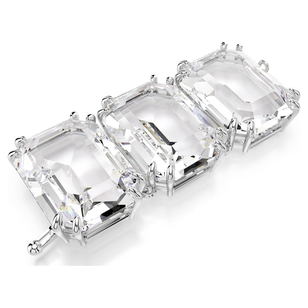 Swarovski Millenia extender Octagon cut, White, Rhodium plated