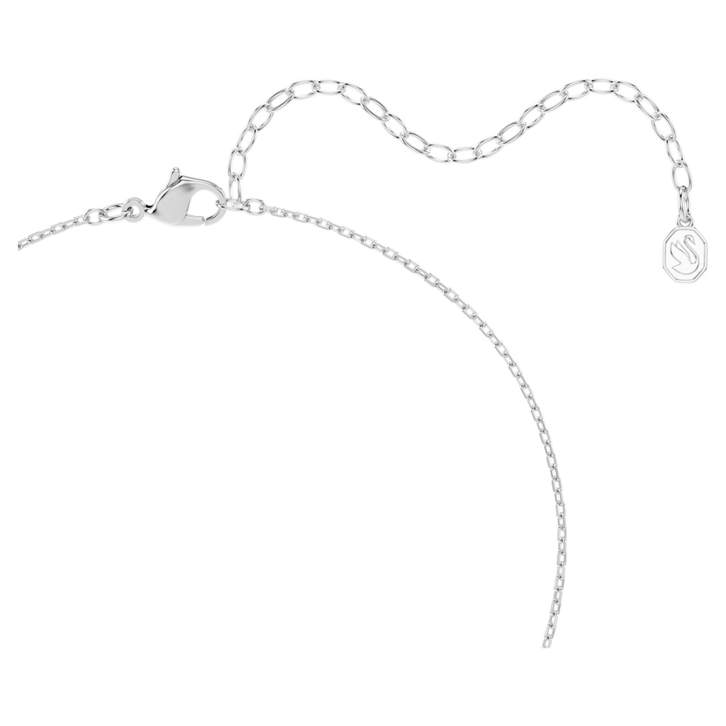 Swarovski Millenia pendant Cushion cut, Blue, Rhodium plated
