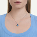 Swarovski Millenia pendant Cushion cut, Green, 18K gold finish