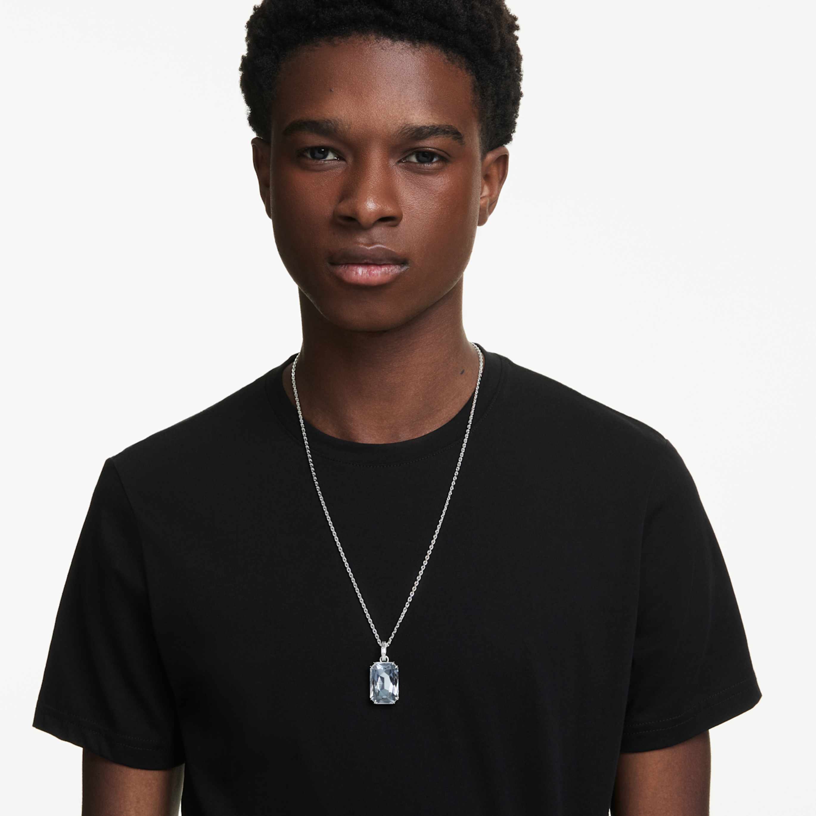 Swarovski Millenia pendant Octagon cut, Caramel, 18K gold finish