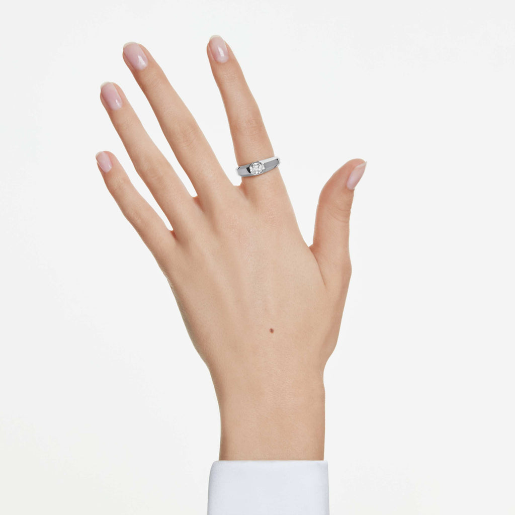 Swarovski Octagon band ring Lab-grown diamonds 1.0 ct tw, Octagon shape, 14K white gold