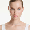 Swarovski Octagon necklace Lab-grown diamonds 0.7 ct tw, Round shape, Sterling silver