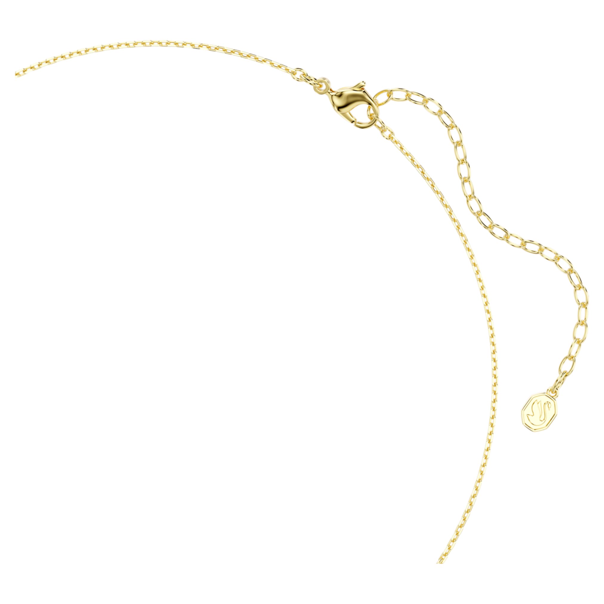 Swarovski Sublima choker Octagon cut, Green, 18K gold finish
