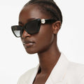 Swarovski Sunglasses Cat-eye shape, SK6047, Black