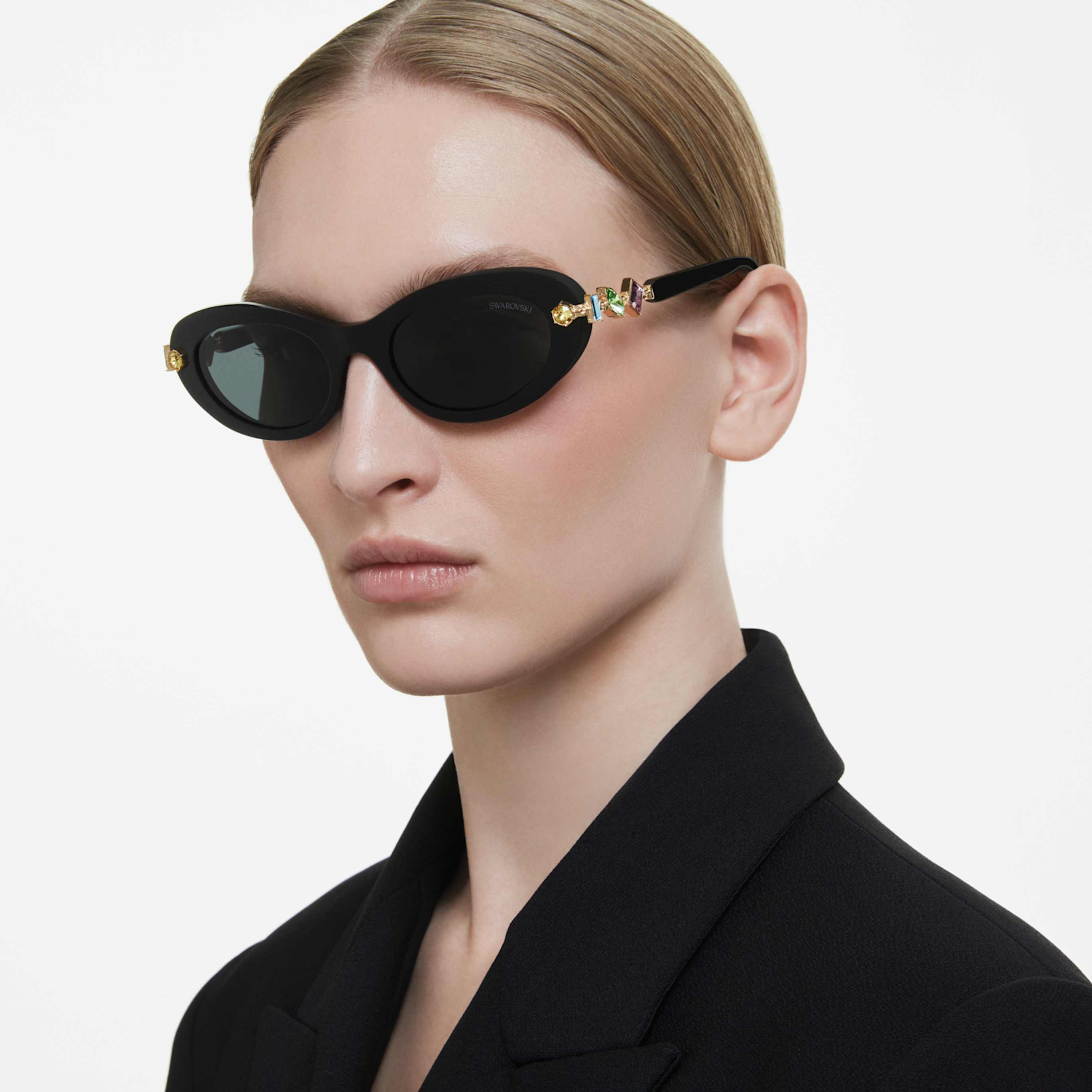 Swarovski Sunglasses Oval shape, Black