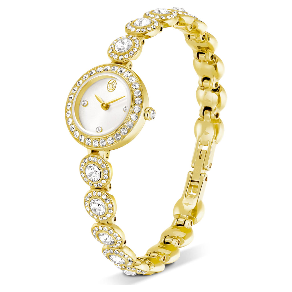 Swarovski Una Angelic watch Crystal bracelet, Gold tone, Gold-tone finish