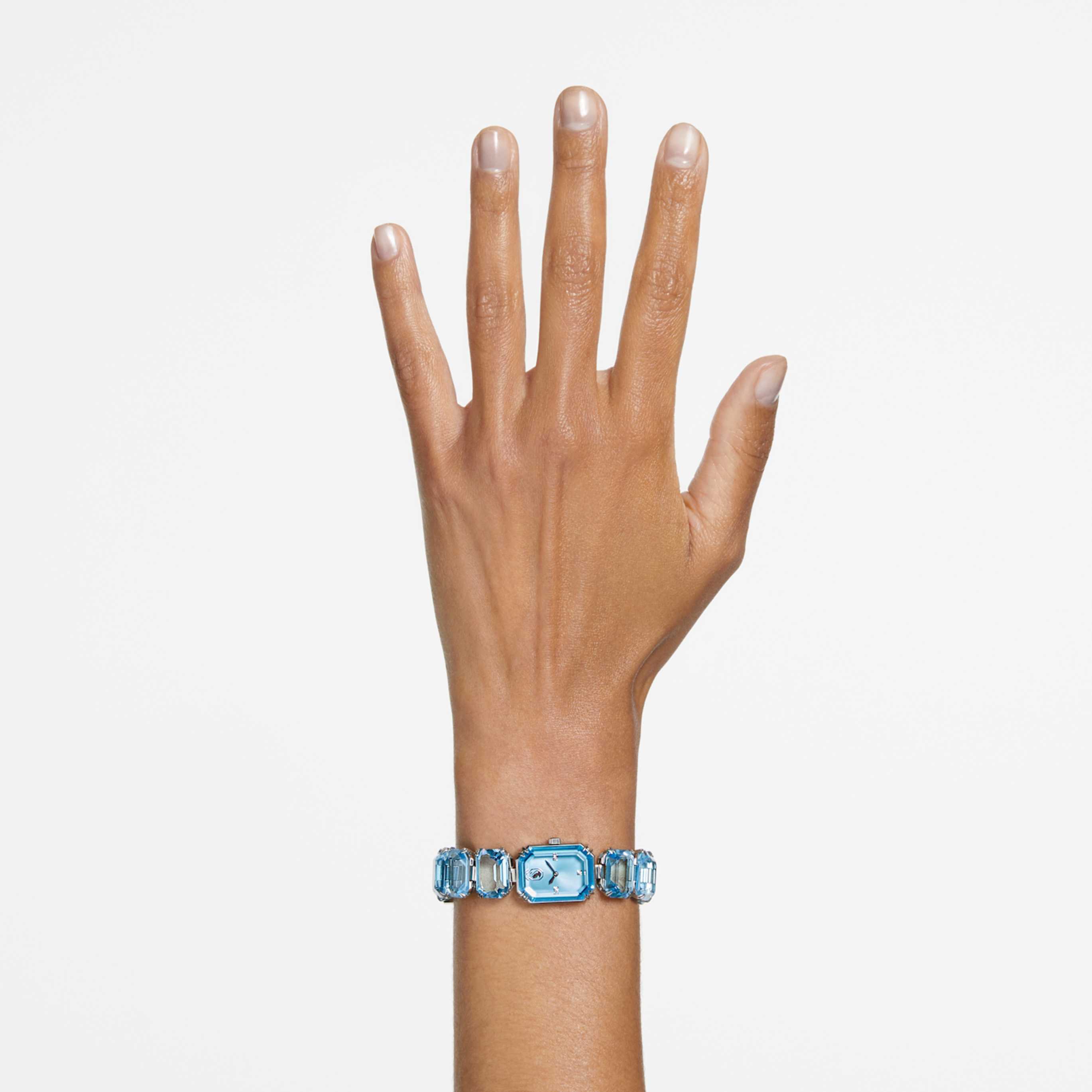 Swarovski Watch Octagon cut bracelet, White, Stainless steel